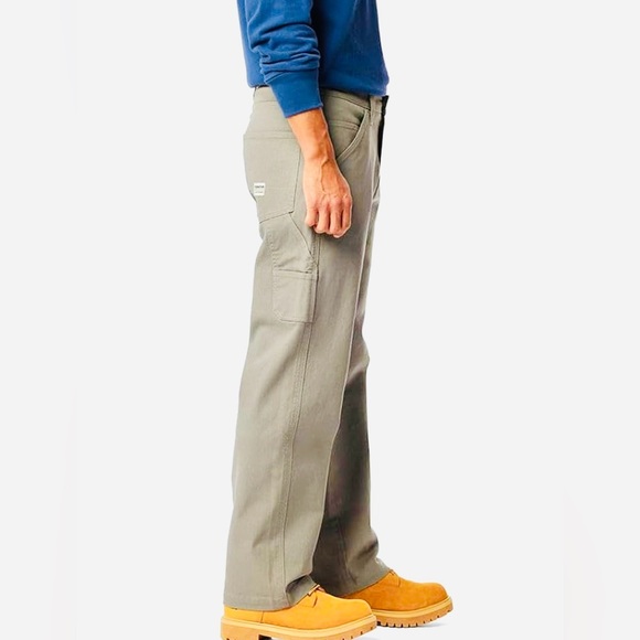 Signature by Levi Strauss Workwear Men’s Carpenter Pants Jeans Beige Size 38x32 - Picture 5 of 15